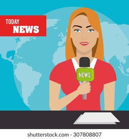 Digital journalism design, vector illustration eps 10.