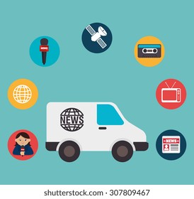 Digital journalism design, vector illustration eps 10.
