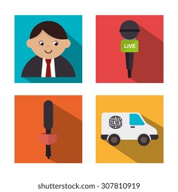 Digital journalism design, vector illustration eps 10.