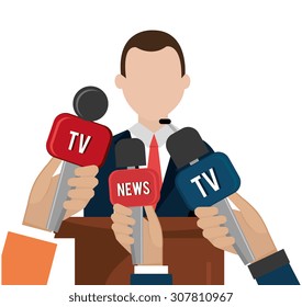 Digital journalism design, vector illustration eps 10.