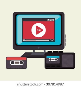 Digital journalism design, vector illustration eps 10.