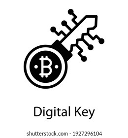 
Digital key connected with network nodes, access key