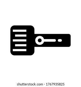icono de clave digital o logotipo símbolo de signo aislado ilustración vectorial - iconos vectoriales de estilo negro de alta calidad
