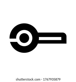 digital key  icon or logo isolated sign symbol vector illustration - high quality black style vector icons
