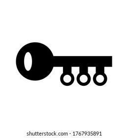 digital key  icon or logo isolated sign symbol vector illustration - high quality black style vector icons
