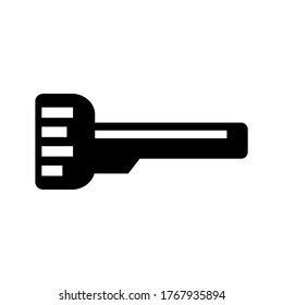 digital key  icon or logo isolated sign symbol vector illustration - high quality black style vector icons
