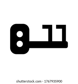 icono de clave digital o logotipo símbolo de signo aislado ilustración vectorial - iconos vectoriales de estilo negro de alta calidad
