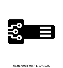 icono de clave digital o logotipo símbolo de signo aislado ilustración vectorial - iconos vectoriales de estilo negro de alta calidad
