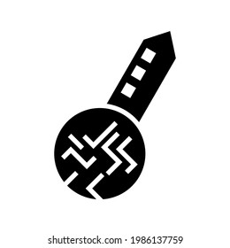 icono de clave digital o logotipo símbolo de signo aislado ilustración vectorial - iconos vectoriales de estilo negro de alta calidad
