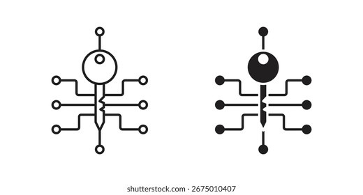 Digital key icon vector design, perfect for website ui designs