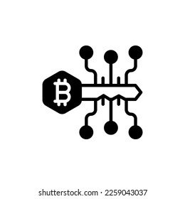 Digital Key icon in vector. Logotype