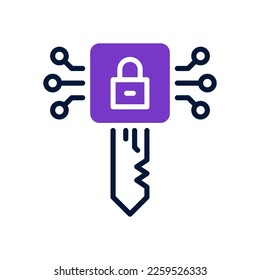 digital key icon for your website, mobile, presentation, and logo design.
