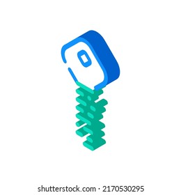 digital key isometric icon vector. digital key sign. isolated symbol illustration