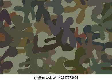 Digital Khaki Camouflage. Repeat Brown Texture. Grey Fabric Pattern. Seamless Vector Camoflage. Seamless Print. Camo Brown Grunge. Urban Camo Paint. Hunter Abstract Background. Woodland Tree Paint.