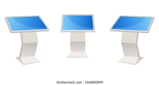 Digital kiosk vector design illustration isolated on white background
