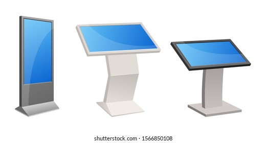 Digital kiosk vector design illustration isolated on white background