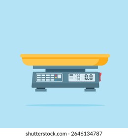 Digital Kitchen Scale illustration, Electronic Kitchen Scale tool. Digital scale icon design is suitable for digital and print design needs related to electronic scales.