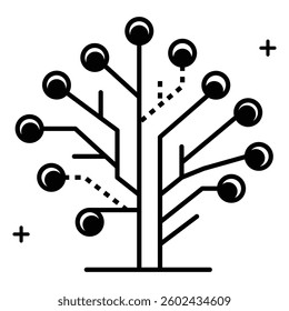 Digital Knowledge and Information Concept Vector Icon Design