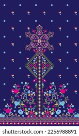 digital  kurti  back part illustrator vector design