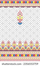 diseño vectorial de la parte trasera del kurti digital