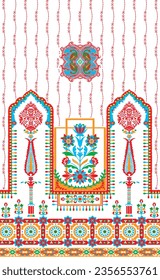 diseño vectorial de la parte trasera del kurti digital