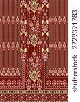 Digital Kurti Front Part Illustrator Vector Design