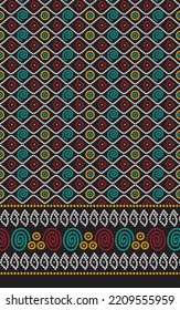 digital  kurti  front part illustrator vector design