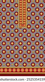 digital  kurti  front part illustrator vector design