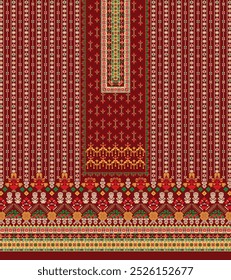 Diseño digital del Vector del ilustrador de la parte delantera de Kurti