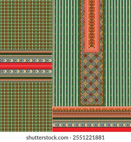 ilustrador de parte frontal kurti digital design vetorial