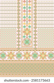 digital kurti front part illustrator vector design