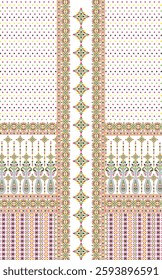 Digital Kurti Front Part Illustrator Vector Design