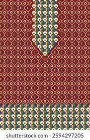 Digital Kurti Front Part Illustrator Vector Design