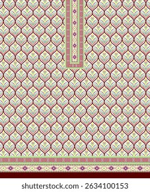 Diseño digital del Vector del ilustrador de la parte delantera de Kurti