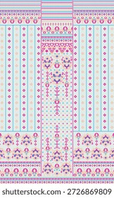 Digital Kurti Front Part illustrator vector design