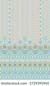 Diseño de Vector ilustrador de parte frontal Kurti digital