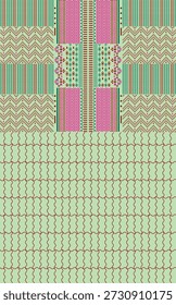 Digital Kurti Front Part Illustrator Vector Design