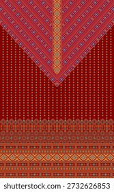 Digital Kurti Front Part Illustrator Vector Design