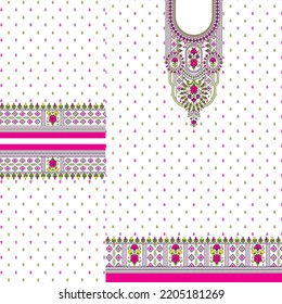 parte delantera de kurti digital y diseño vectorial de seleev ilustrador