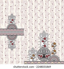 parte delantera de kurti digital y diseño vectorial de seleev ilustrador