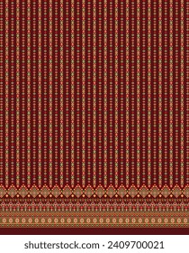 digital  kurti  front part and seleev illustrator vector design