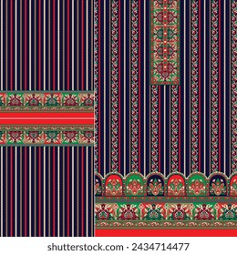 digital kurti parte delantera y selección ilustrador vector diseño