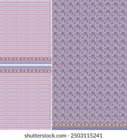Digital  Kurti  Front Part and Seleev Illustrator Vector Design