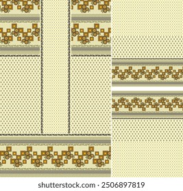 Parte frontal digital de Kurti y diseño de Vector de Seleev Illustrator