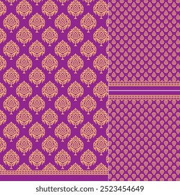 Parte frontal digital Kurti y diseño de Vector ilustrador Seleev