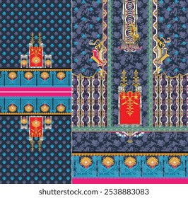 parte frontal do kurti digital e design vetorial do ilustrador seleev