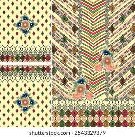 Digitales Kurti Frontteil und Seleev Illustrator Vektor Design