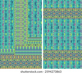 Digital Kurti Front Part and Seleev Illustrator Vector Design