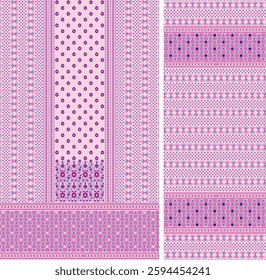 Digital Kurti Front Part and Seleev Illustr