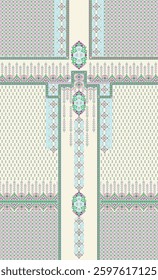 Digital Kurti Front Part and Seleev Illustrator Vector Design